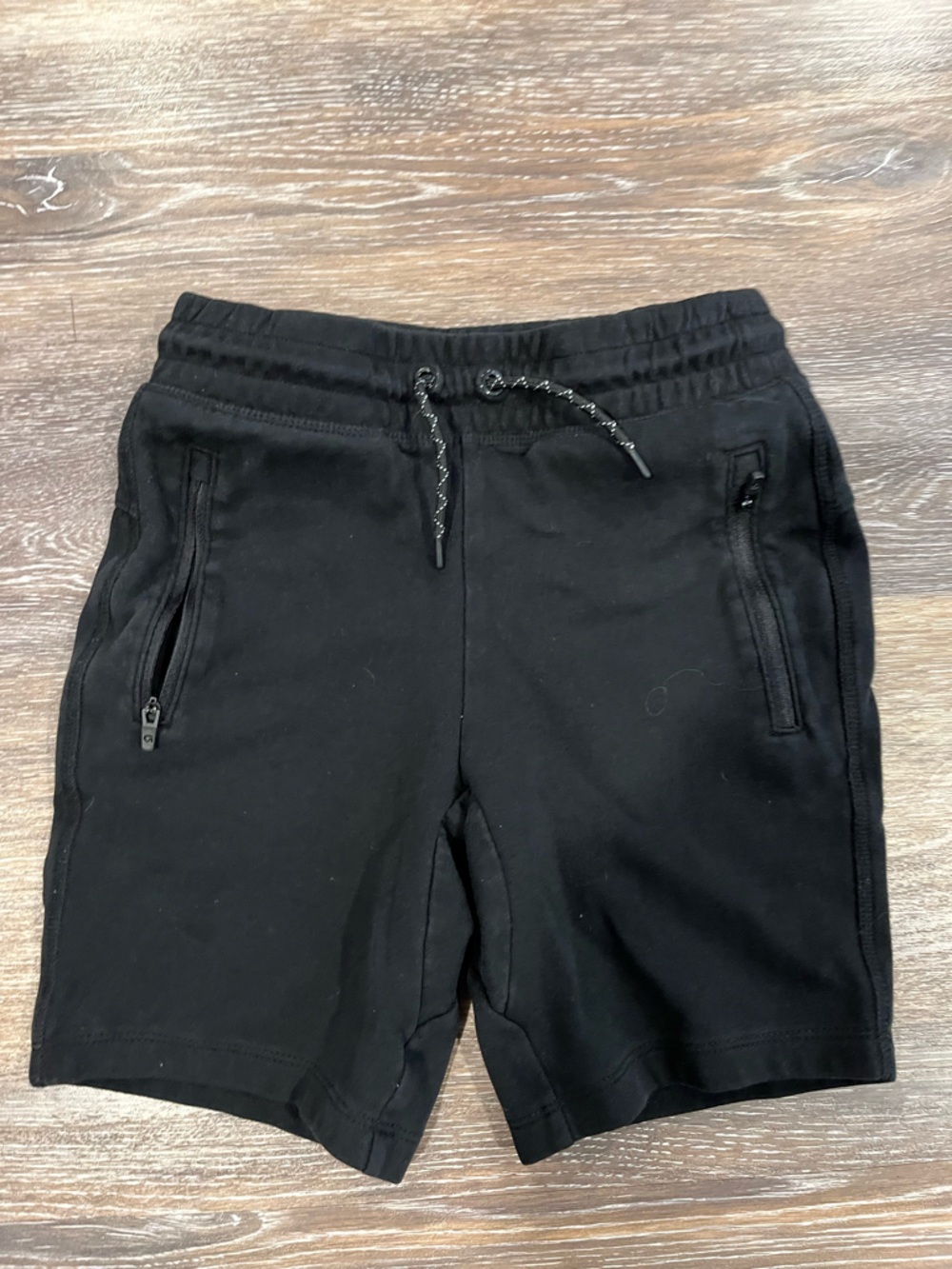 Kid’s Black Drawstring Athletic Shorts